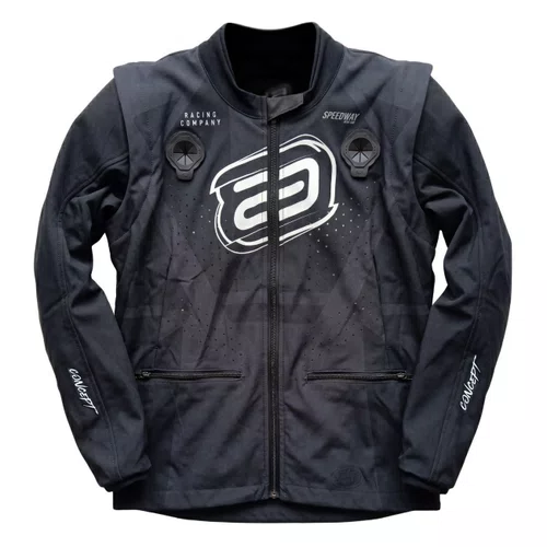 Jaqueta ASW Concept Enduro Chevron Preta Cinza