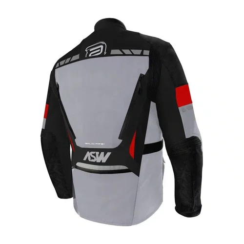 Jaqueta Asw Pangea Preto Cinza Vermelho