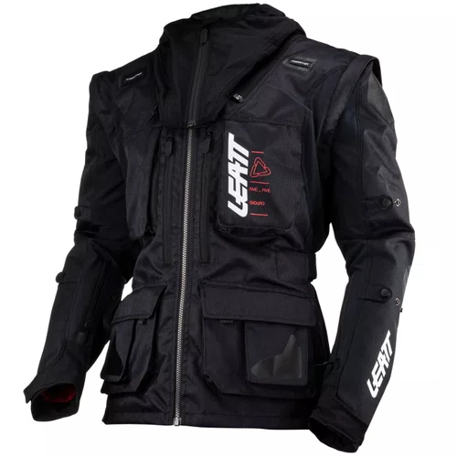 Jaqueta Leatt Moto 5.5 Enduro Preta Branca