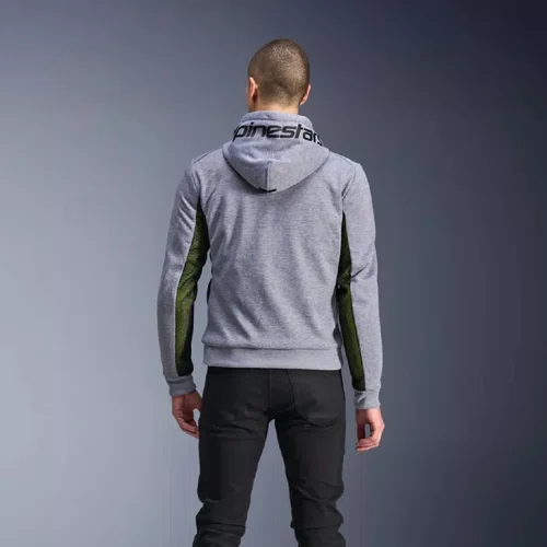 Jaqueta Moletom Alpinestars Chrome Air Sport Hoodie Cinza Preta