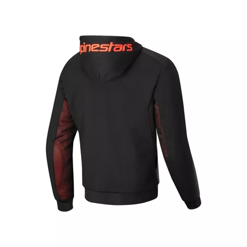 Jaqueta Moletom Alpinestars Chrome Air Sport Hoodie Preta Vermelha