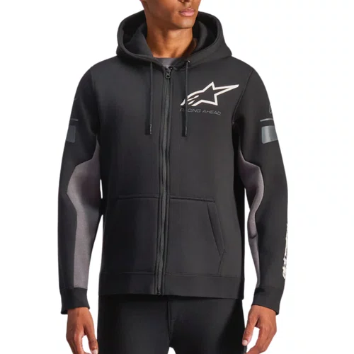 Jaqueta Moletom Alpinestars Esemex Preto Cinza Escuro