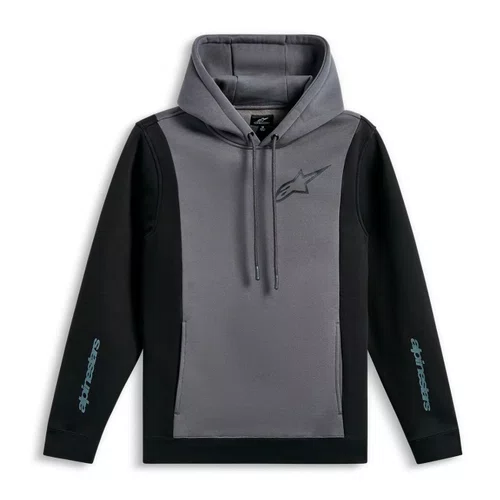Jaqueta Moletom Alpinestars Ignite Hoodie Cinza Preto
