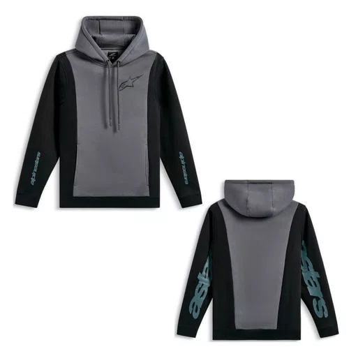 Jaqueta Moletom Alpinestars Ignite Hoodie Cinza Preto