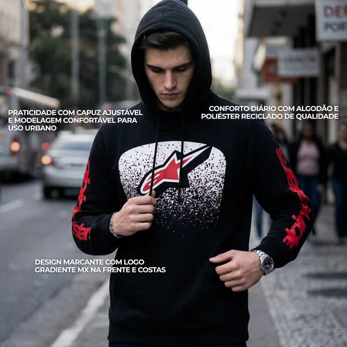 Jaqueta Moletom Alpinestars Obsessed Preto