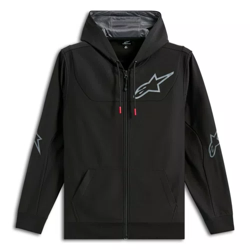 Jaqueta Moletom Alpinestars Sessions V3 Hoodie Preto Cinza