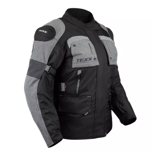 Jaqueta Moto Feminina Texx Armor Lady Impermeável Preta Cinza