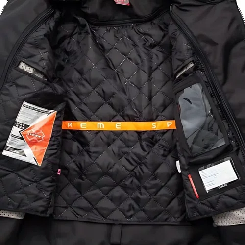 Jaqueta Moto Feminina Texx Armor Lady Impermeável Preta Cinza