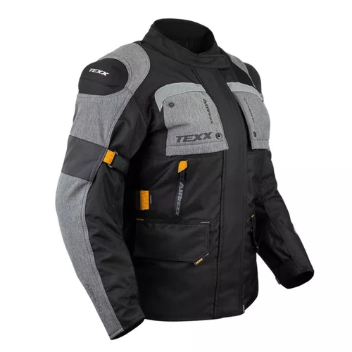 Jaqueta Moto Feminina Texx Armor Lady Impermeável Preta Cinza Laranja