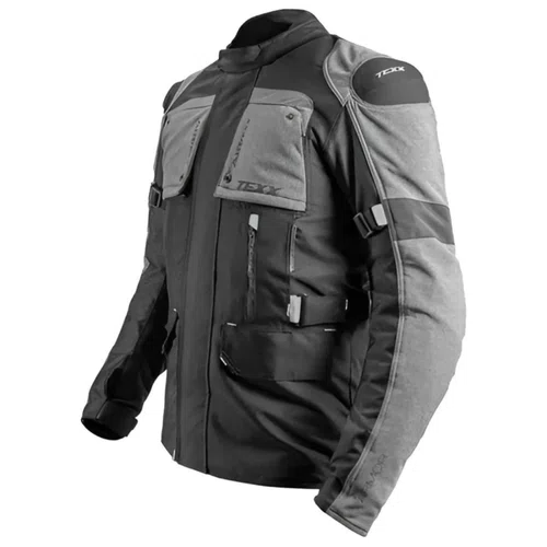Jaqueta Moto Texx Armor Impermeável Big Trail Preta Cinza