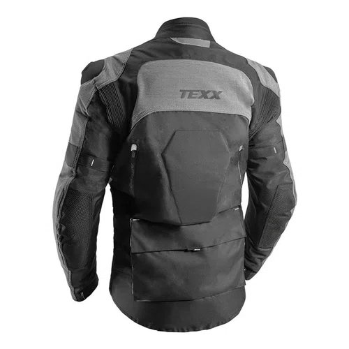Jaqueta Moto Texx Armor Impermeável Big Trail Preta Cinza Laranja