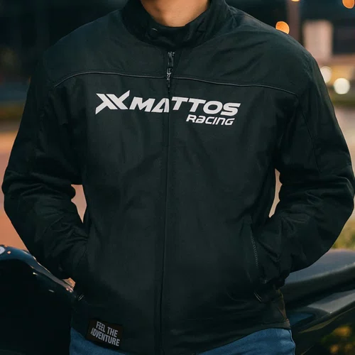 Jaqueta Moto Urbana Baixo Custo Mattos Racing Vista Preta