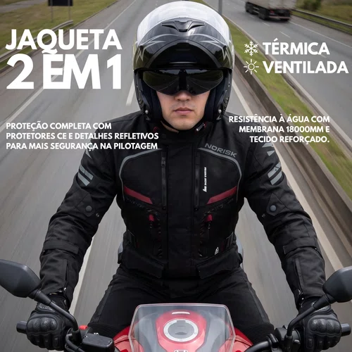 Jaqueta Norisk Signal Preto