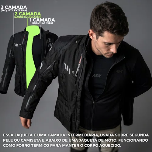 Jaqueta Termica ASW Midlayer Preta