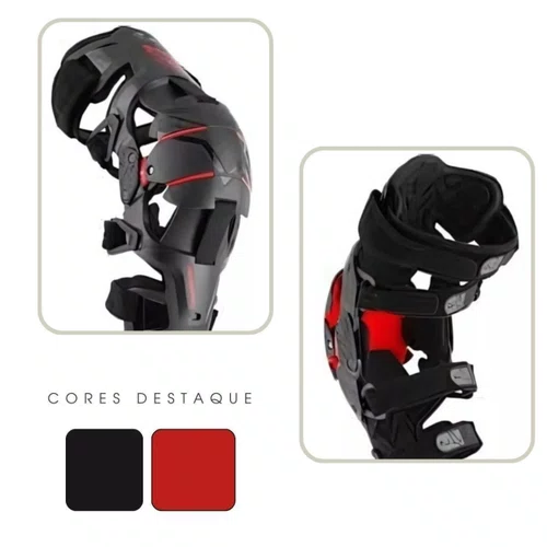 Joelheira Alpinestars RK 1 Plasma Brace Preto Vermelho