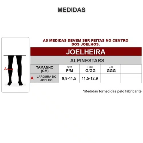 Joelheira Alpinestars RK 1 Plasma Brace Preto Vermelho