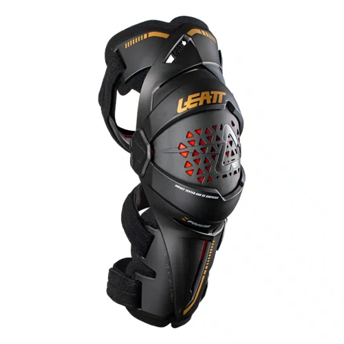 Joelheira Leatt Articulada Z Frame Brace Preto Dourado