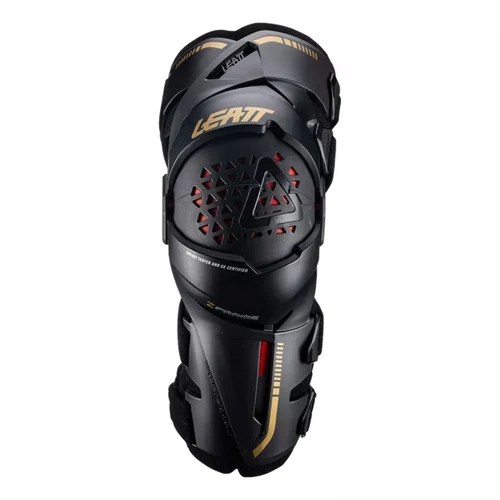 Joelheira Leatt Articulada Z Frame Brace Preto Dourado