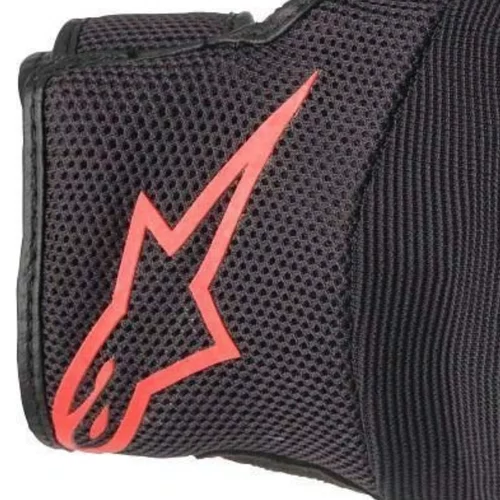 Luva Alpinestars Copper Preto Vermelho Confortável Touch Urbana Curta