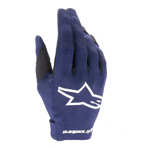 Luva Alpinestars Radar 24 Azul Marinho Branco Ajuste Perfeito