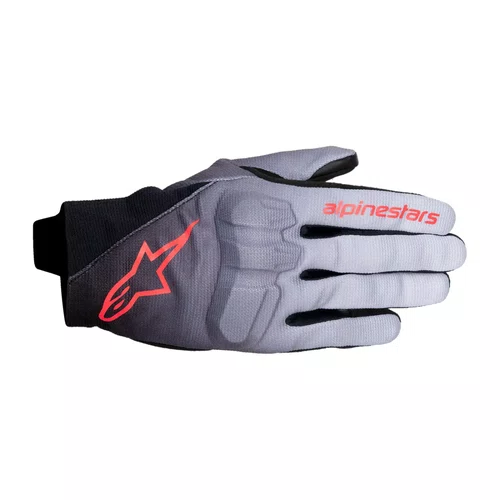 Luva Alpinestars Reef Women V2 Cinza Preta Rosa Fluo