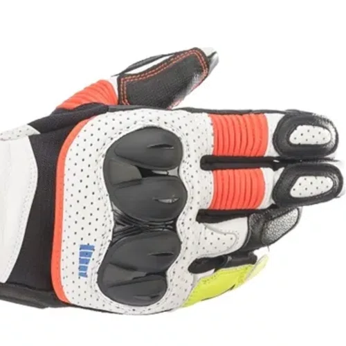 Luva Alpinestars Sp 2 V3 Branco Vermelho Fluo Preto Original