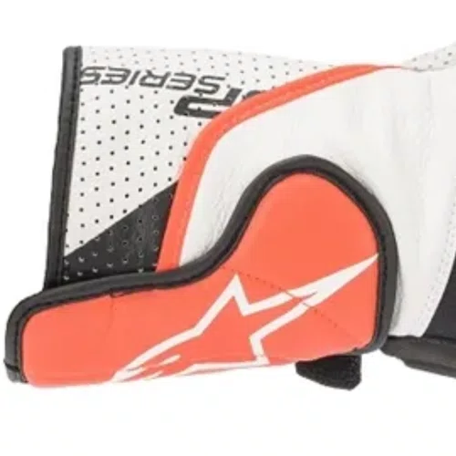 Luva Alpinestars Sp 2 V3 Branco Vermelho Fluo Preto Original