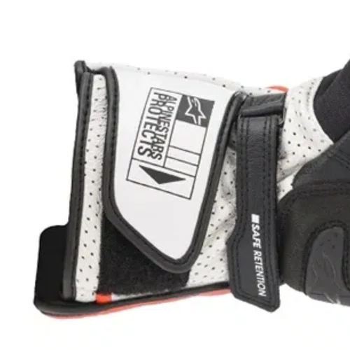 Luva Alpinestars Sp 2 V3 Branco Vermelho Fluo Preto Original