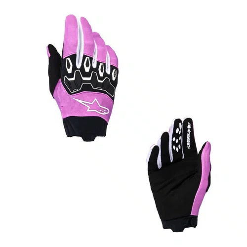 Luva Alpinestars Stella Full Bore V2 Roxa Branca Preta