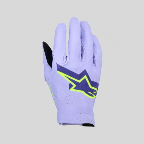 Luva Alpinestars SuperTech MX Roxa Amarela