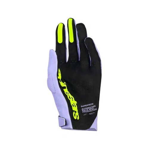 Luva Alpinestars SuperTech MX Roxa Amarela