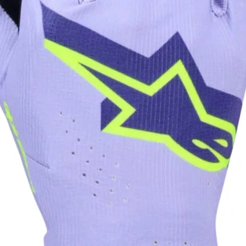 Luva Alpinestars SuperTech MX Roxa Amarela