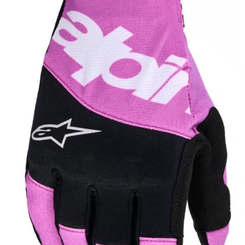 Luva Alpinestars TechStar 25 Preta Cinza Roxa