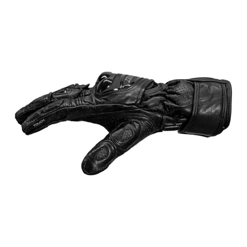Luva Moto Texx Gp Race Couro Esportiva Speed Preta
