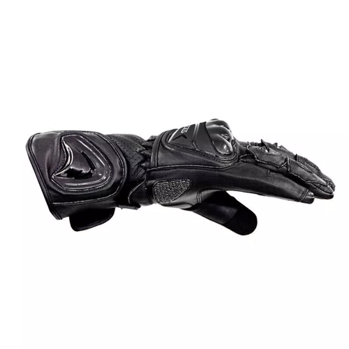Luva Moto Texx Gp Race Couro Esportiva Speed Preta