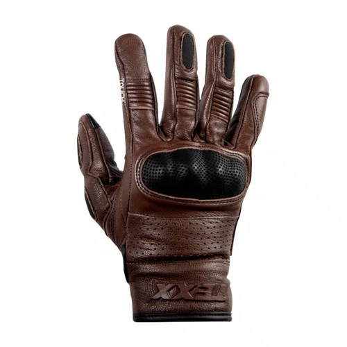 Luva Moto Texx Liberty Custom Couro Ventilado Marrom