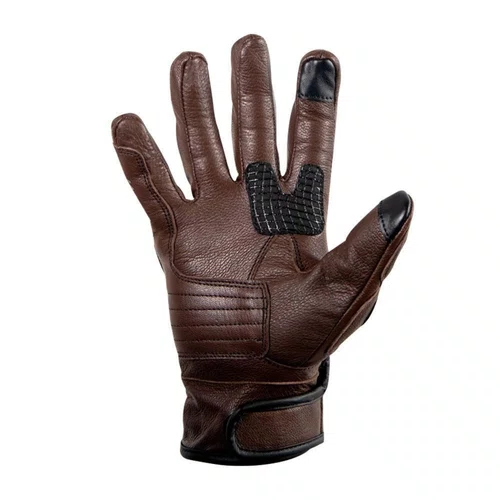 Luva Moto Texx Liberty Custom Couro Ventilado Marrom