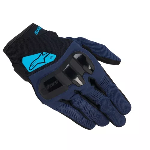 Luva Motociclista Alpinestars Chrome V2 Azul Escura Original