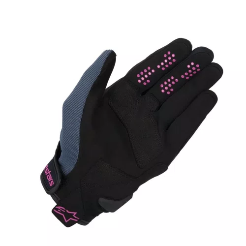 Luva Motociclista Alpinestars Chrome Womens Preta Cinza Roxa