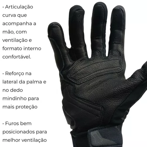 Luva Motociclista Alpinestars SP X 7 Air Preta Preta