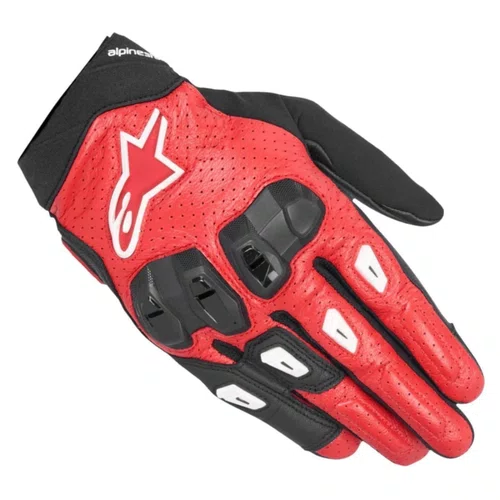 Luva Motociclista Alpinestars SP X 7 Air Preta Vermelha Branca