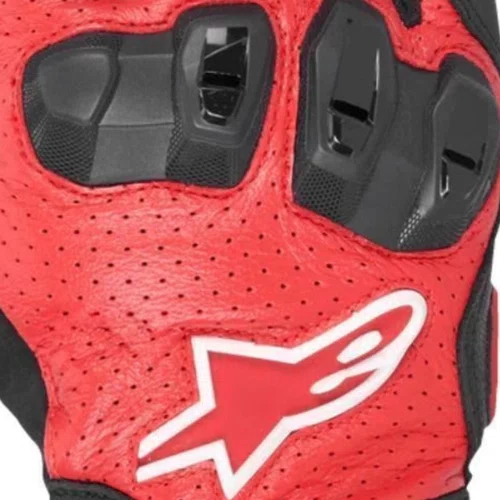 Luva Motociclista Alpinestars SP X 7 Air Preta Vermelha Branca