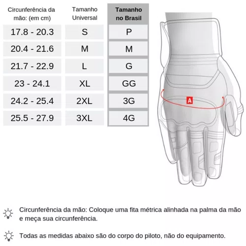Luva Motociclista Alpinestars SP X 7 Air Preta Vermelha Fluo