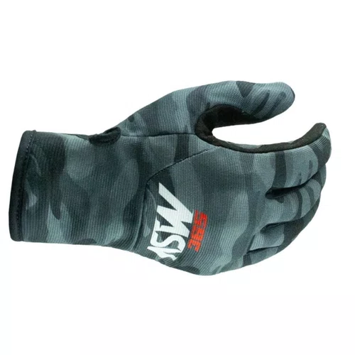 Luva Motociclista Urbana ASW 365 Preta Camo Cinza