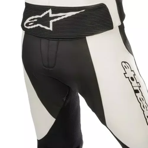 Macacão Alpinestars GP Force Chaser 2PC Preto Branco Premium