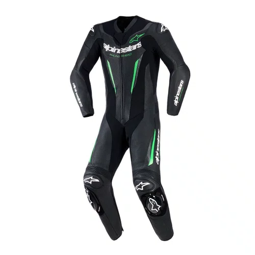 Macacão Alpinestars GP Force V2 Preto Verde 1 Peça
