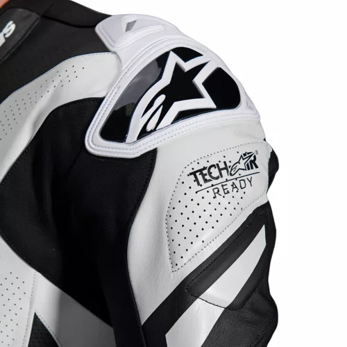 Macacão Alpinestars Gp Plus V4 Sprint 1PC Preto Branco Vermelho