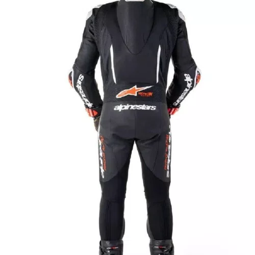 Macacão Alpinestars GP R7 Preto Vermelho Branco 1 Peça Original