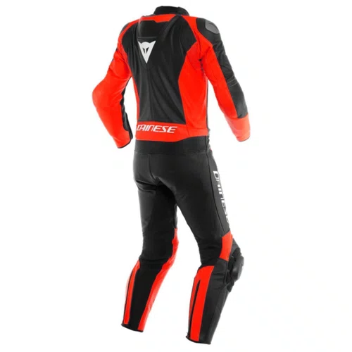 Macacão Dainese Mistel Preto Vermelho 2 Peças