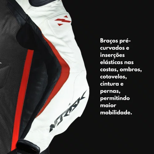 Macacão Norisk Ss Cinza Preto Laranja 1 Peça Racing